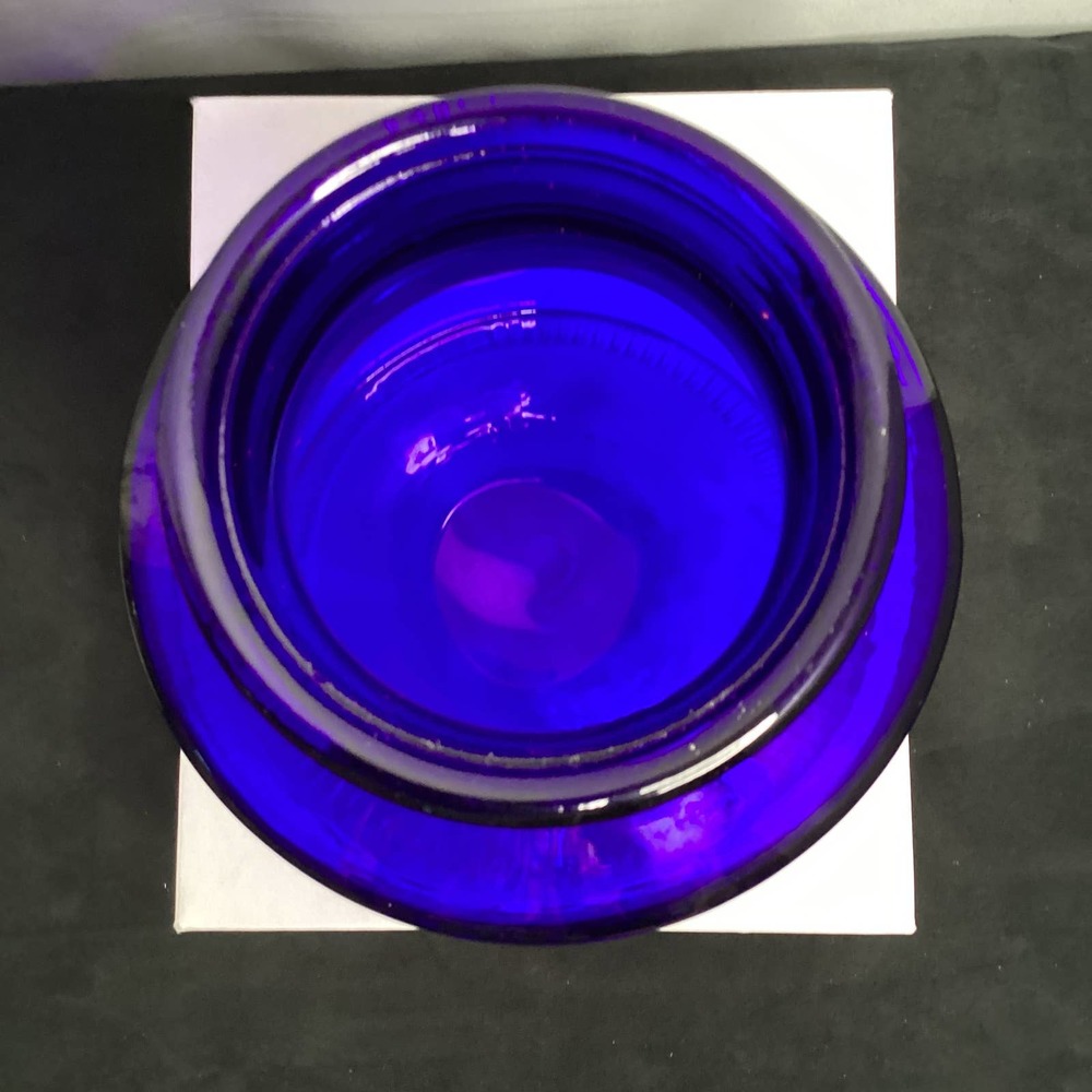 Vintage Colbalt Blue Cookie Jar - Picture 4 of 6